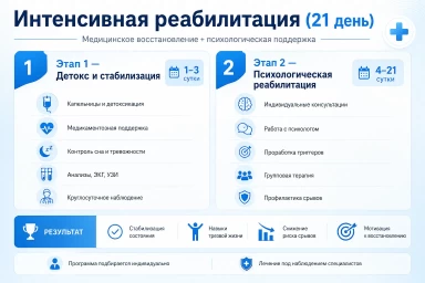 Реабилитация за 21 день в Электрогорске